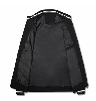 Classic Men’s Zipper Bomber Jacket for Everyday Wear