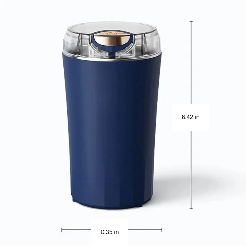 Electric Mini Grinder, Compact Countertop Design with Stainless Steel Blades