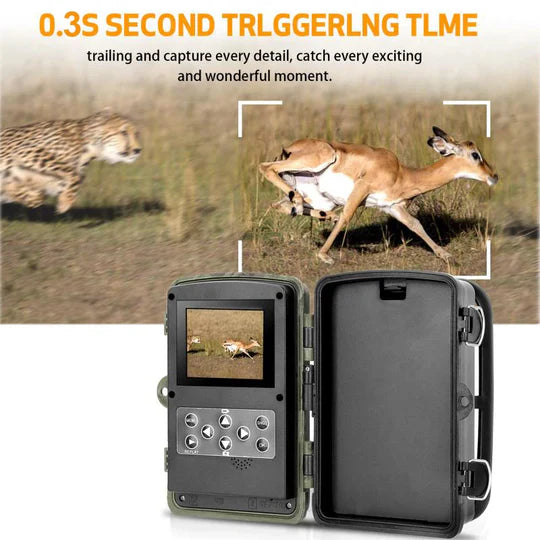 1080P Night Vision Trail Camera with 0.5s Motion Trigger