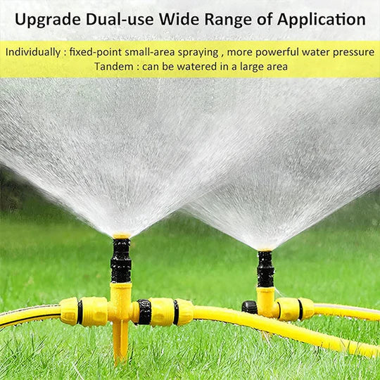 360° Rotating Garden Lawn Sprinkler with Adjustable Spray