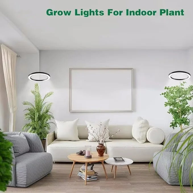LED Ring Grow Light with Adjustable Telescoping Stand and Auto Timer