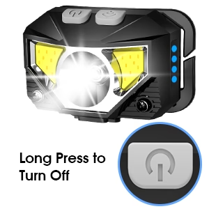 2-Pack Ultra-Bright Led Rechargeable Headlamp Flashlight, Waterproof with Motion Sensor