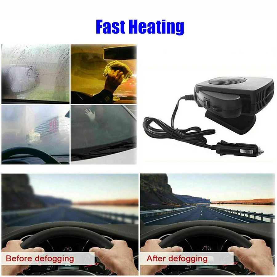 Car Heater, 12V Ceramic Car Fan Heater