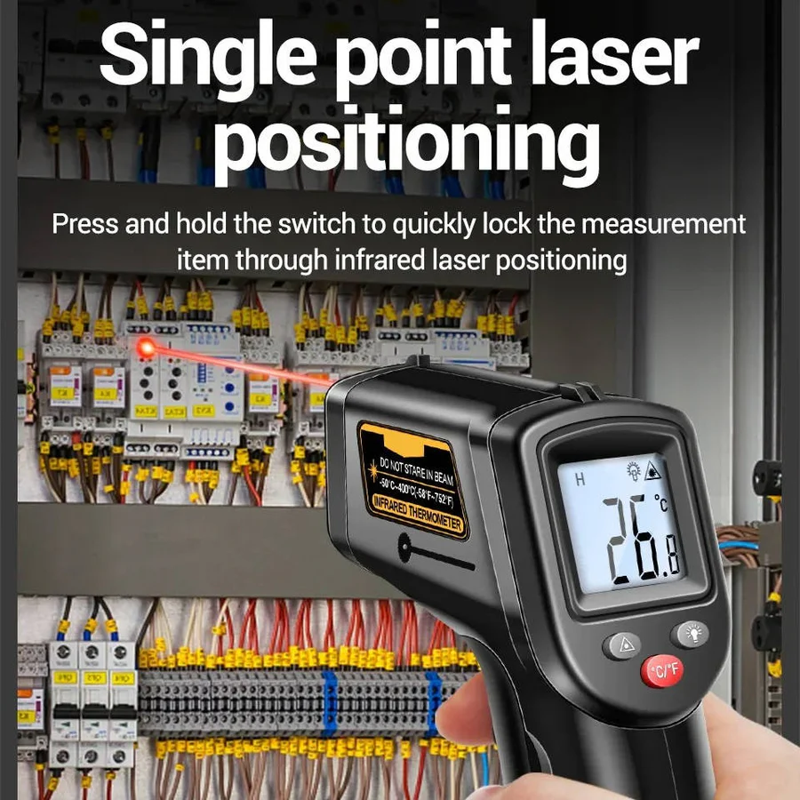 Infrared Laser Thermometer with Non-Contact Temperature