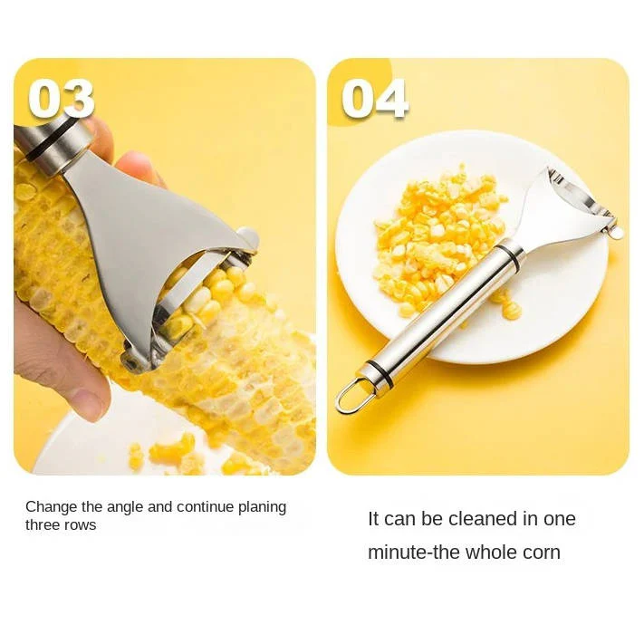 Stainless Steel Corn Peeler Multi-Row Kernel Remover