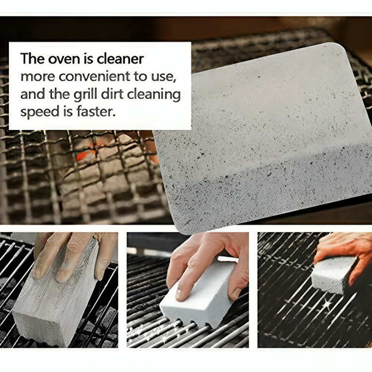 Heavy-Duty Pumice Stone BBQ Cleaning Brick