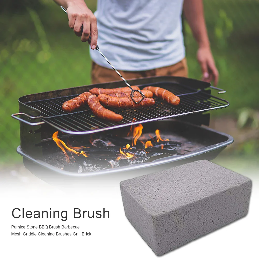 Heavy-Duty Pumice Stone BBQ Cleaning Brick