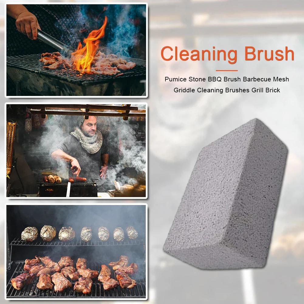 Heavy-Duty Pumice Stone BBQ Cleaning Brick