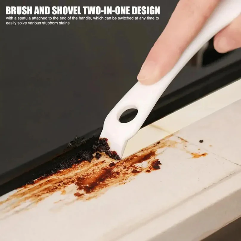 2-in-1 V-Shaped Grill Brush with Scraper