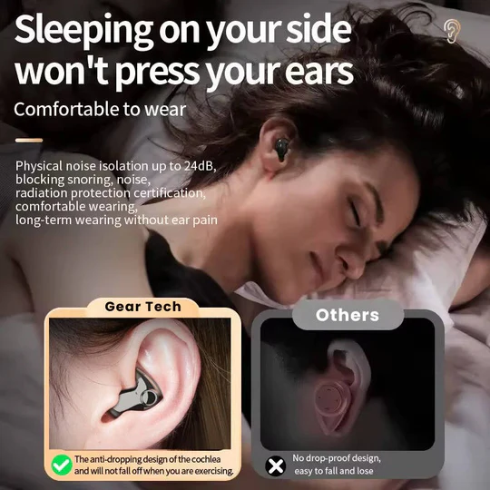 Sleep Earbuds, Bluetooth 5.3 with Charging Case