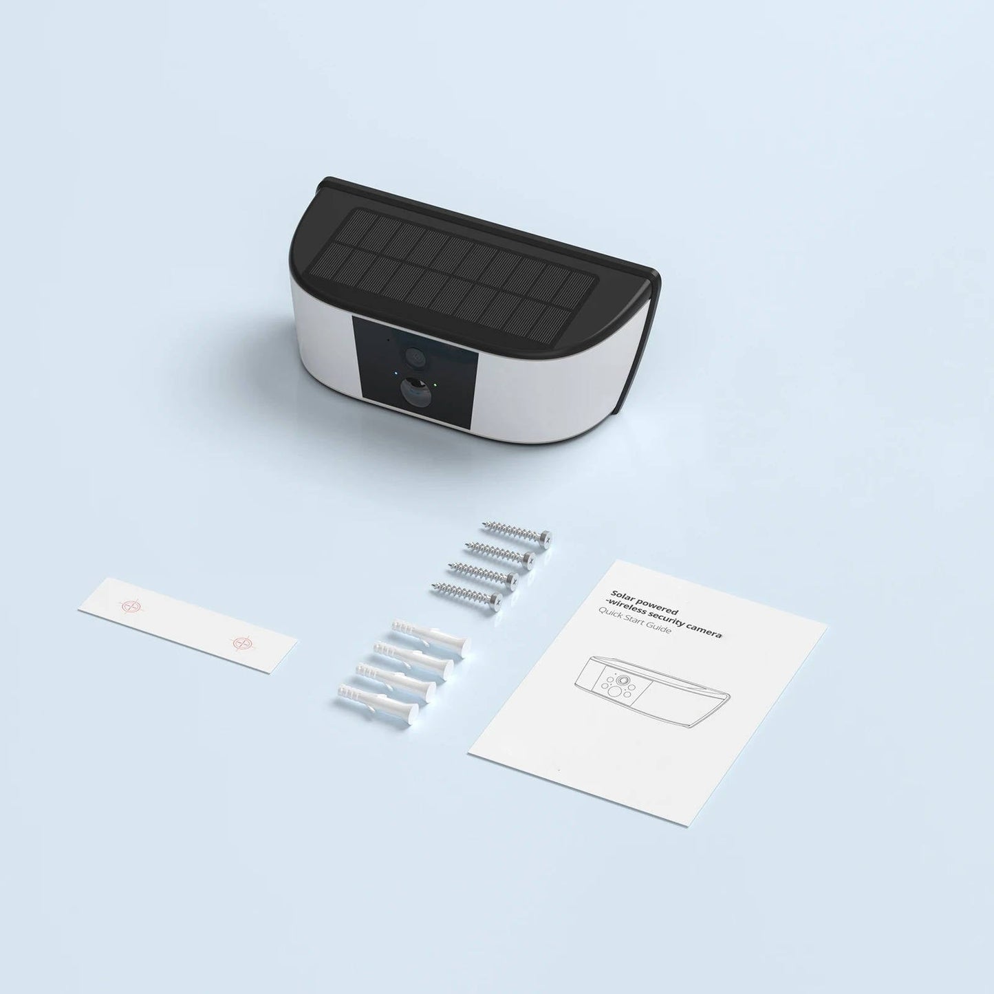 Solar Rechargeable Floodlight Camera with Human Detection and Dual Band Wifi, 2K Resolution