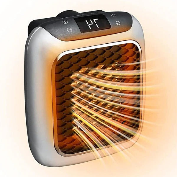 800W Ceramic Electric Heater with Digital Thermostat and 12-Hour Timer