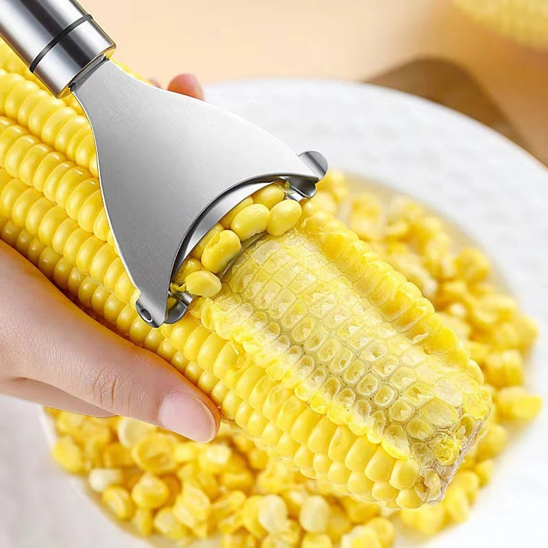 Stainless Steel Corn Peeler Multi-Row Kernel Remover