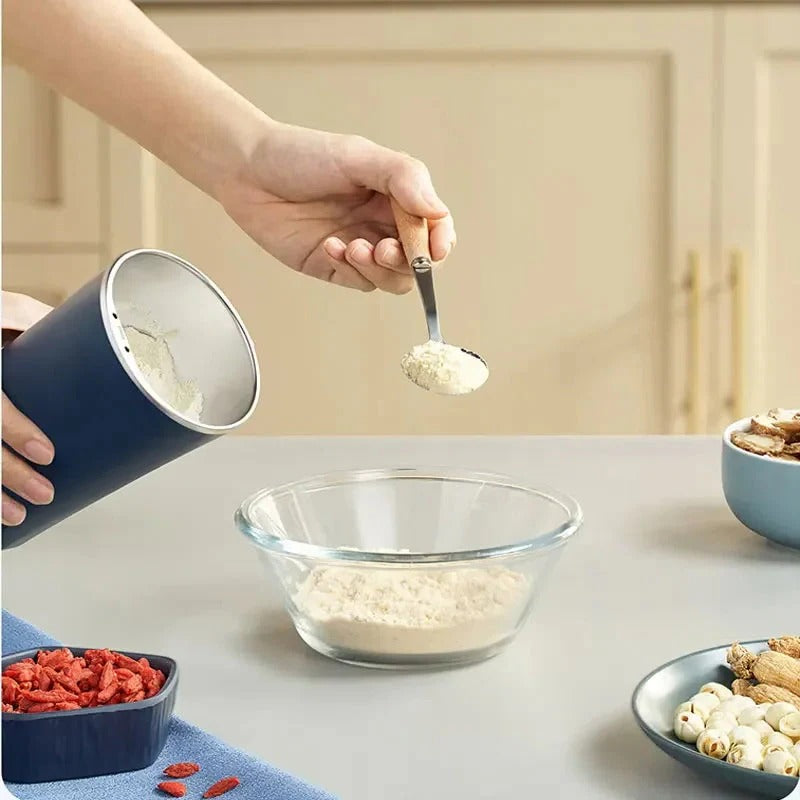 Electric Mini Grinder, Compact Countertop Design with Stainless Steel Blades