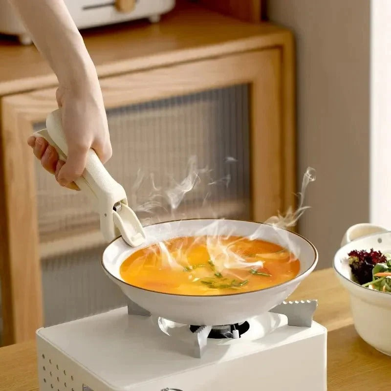 Heat-Resistant Silicone Handle with Non-Slip Grip for Hot Cookware