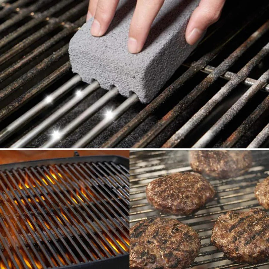 Heavy-Duty Pumice Stone BBQ Cleaning Brick