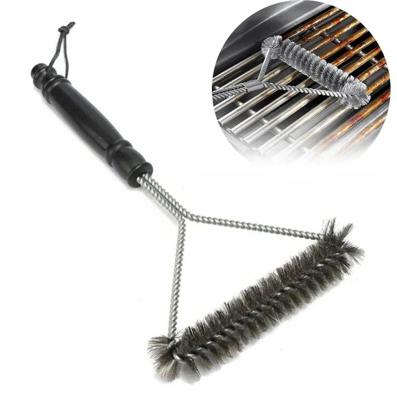 Stainless Steel Barbecue Grill Brush with Long Handle Cleaner
