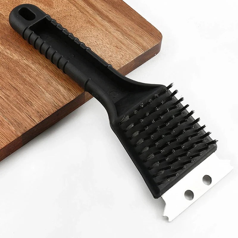 Stainless Steel Wire Bristles Barbecue Grill Cleaning Brush