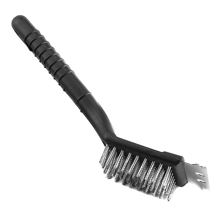 Stainless Steel Wire Bristles Barbecue Grill Cleaning Brush