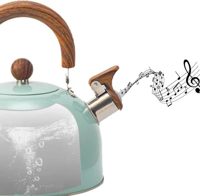 Whistling Tea Kettle with Heat Resistant Handle