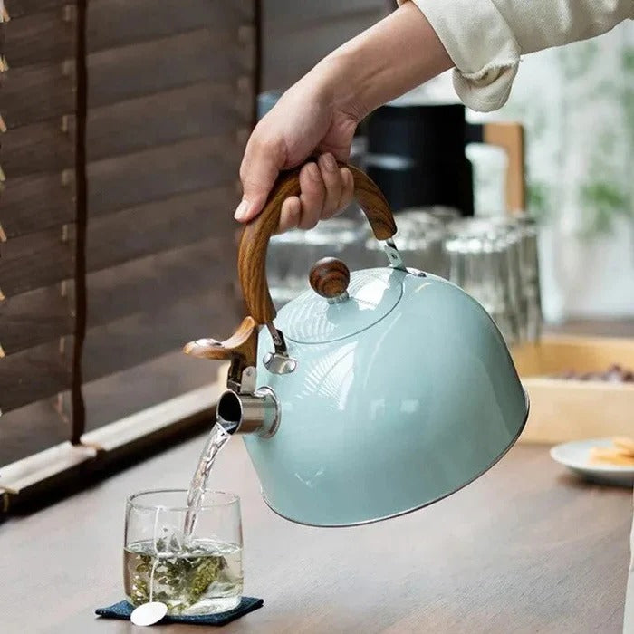 Whistling Tea Kettle with Heat Resistant Handle