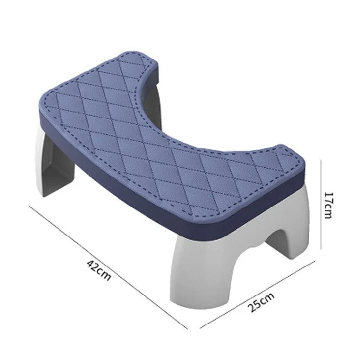 Bathroom Posture Stool with Non-Slip Textured Base and Compact Design
