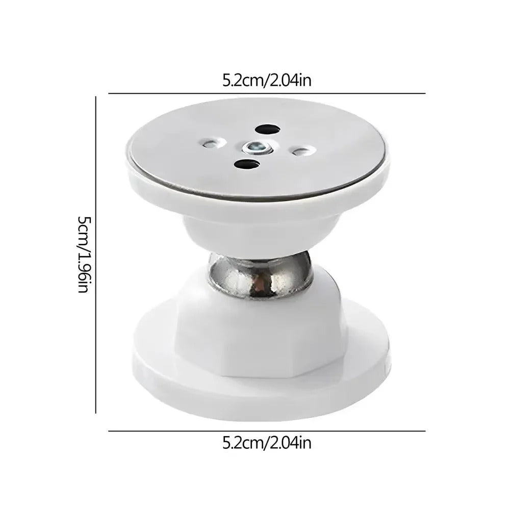 Magnetic Door Holder with Adhesive Installation and Stainless Steel Construction