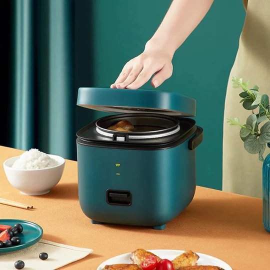 Mini Rice Cooker with Steamer Tray, 1.2Qt Compact