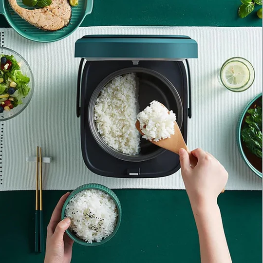 Mini Rice Cooker with Steamer Tray, 1.2Qt Compact