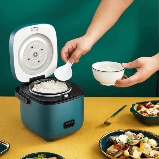 Mini Rice Cooker with Steamer Tray, 1.2Qt Compact