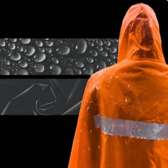 Lightweight Packable Rain Poncho for Outdoor Use