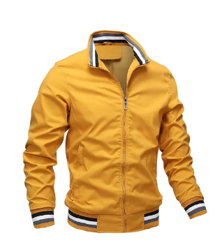 Classic Men’s Zipper Bomber Jacket for Everyday Wear