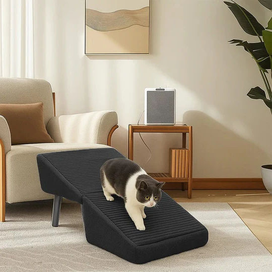 Convertible Dog Ramp & Steps, Non-Slip Pet Climbing Aid