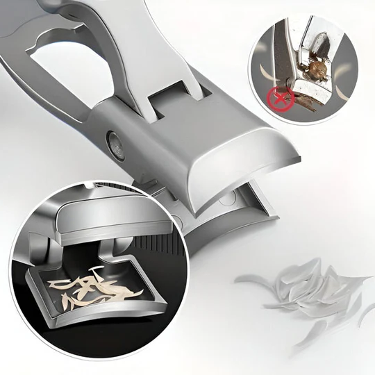 Travel Nail Clipper – Stainless Steel, Non-Slip Handle