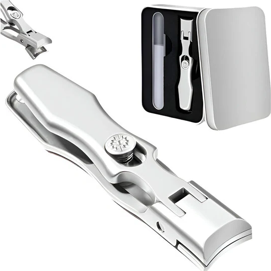 Travel Nail Clipper – Stainless Steel, Non-Slip Handle