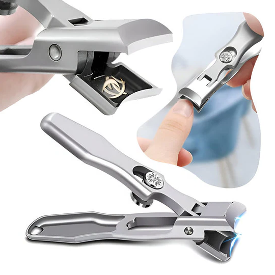 Travel Nail Clipper – Stainless Steel, Non-Slip Handle