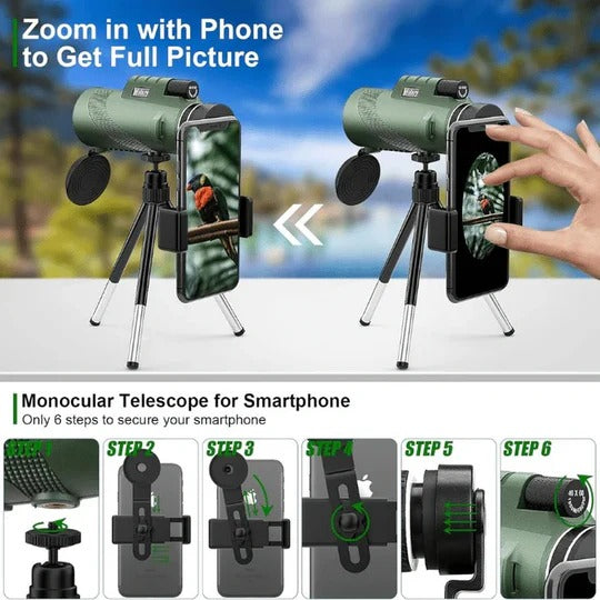 Compact Handheld Monocular – Lightweight Viewing Scope