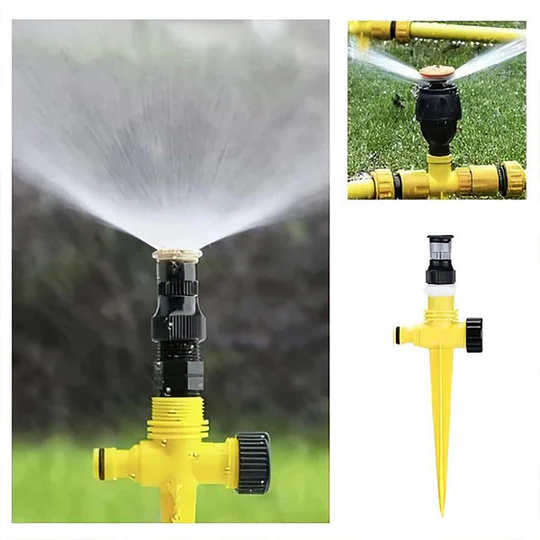 360° Rotating Garden Lawn Sprinkler with Adjustable Spray