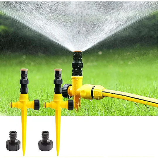 360° Rotating Garden Lawn Sprinkler with Adjustable Spray