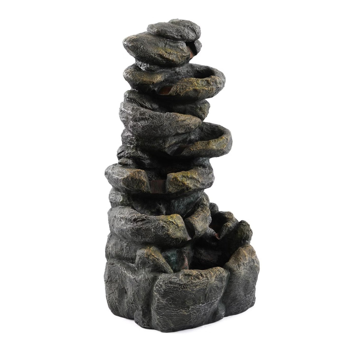 Calo Fountain with LED Lights, Grey