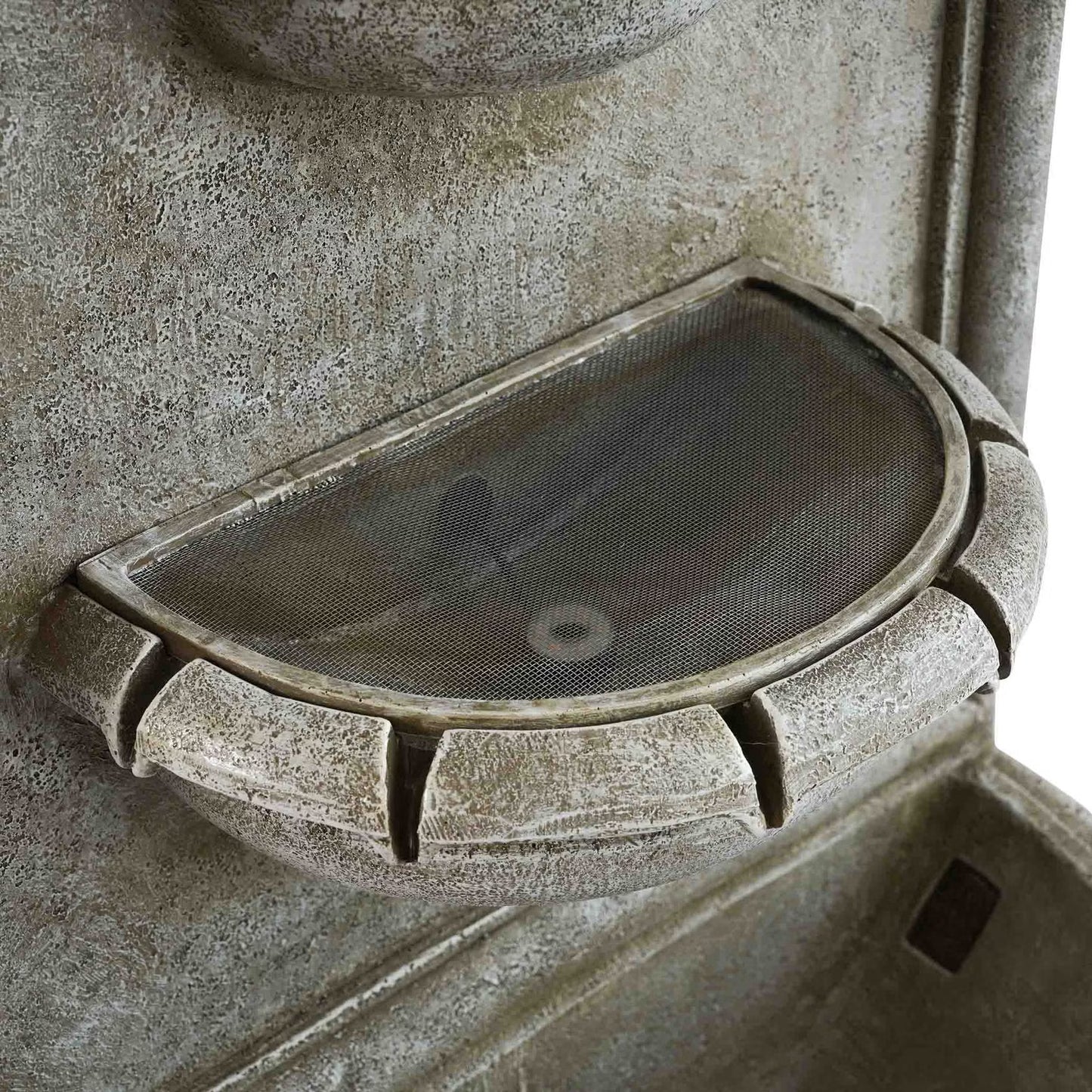 Tidrino Floor Water Fountain, Natural Finish