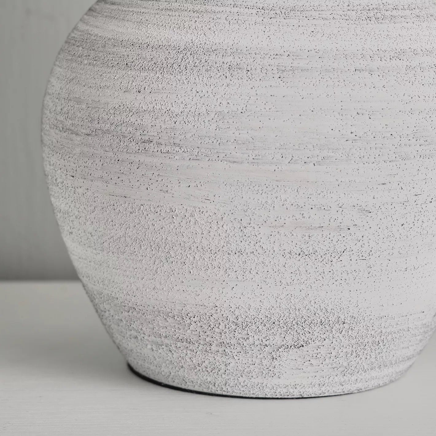 Vela White Ceramic Table Lamp, 44cm