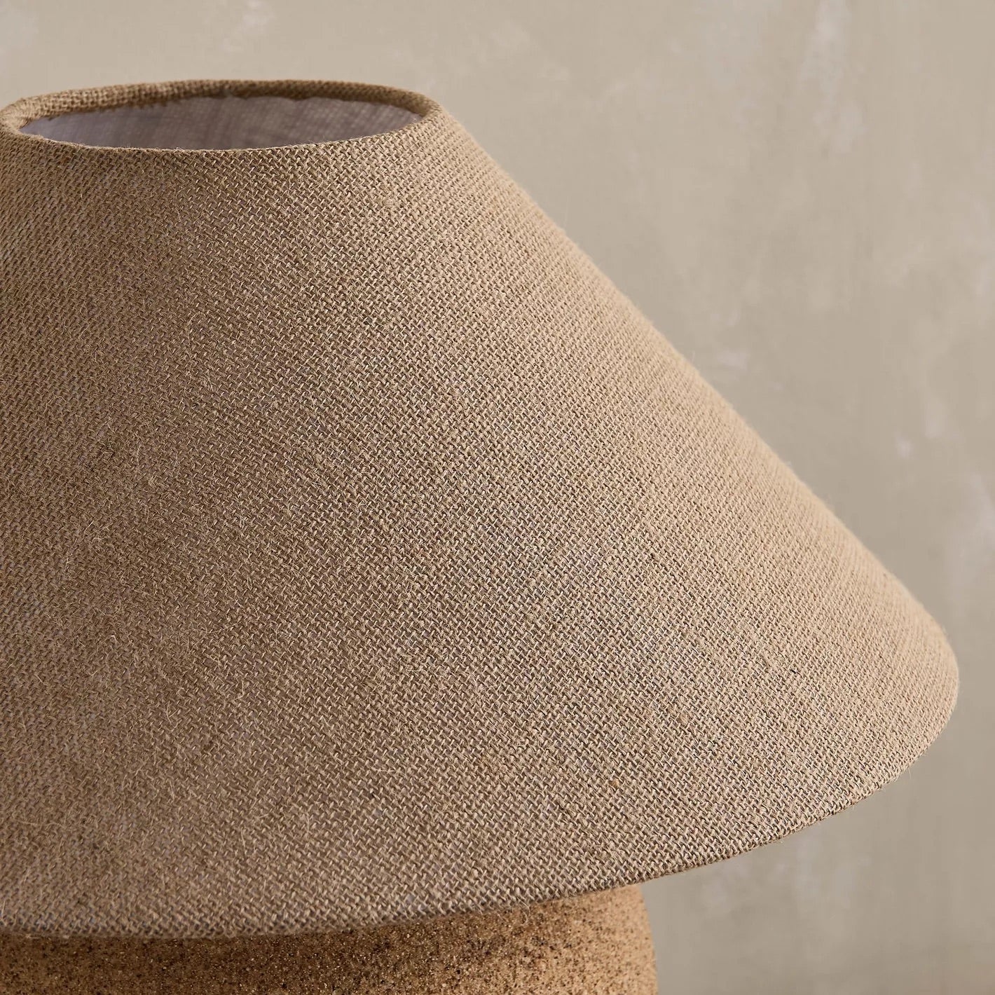 Veylo Brown Ceramic Table Lamp, 48cm