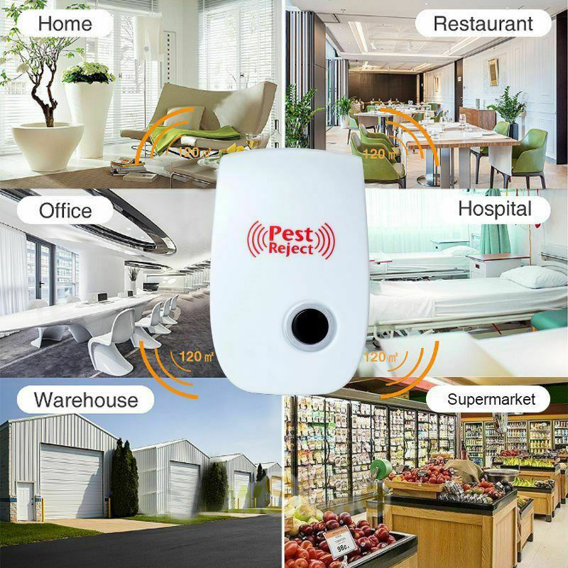 Ultrasonic Pest Repeller with Automatic Frequency Switching for Indoor and Outdoor Use, 800 Sq Ft Coverage