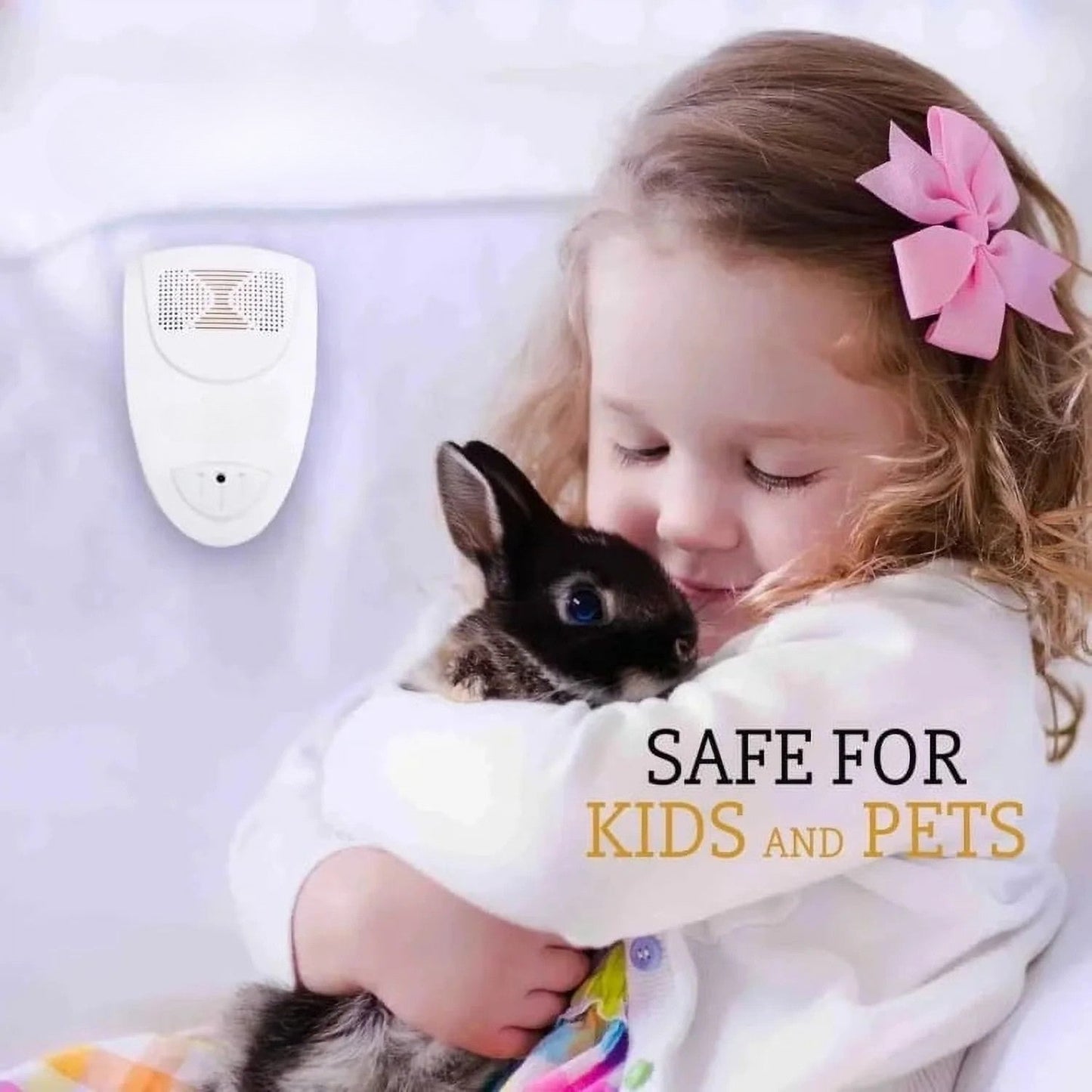 Ultrasonic Pest Repeller with 215 Sq Ft Coverage and Chemical-Free Technology