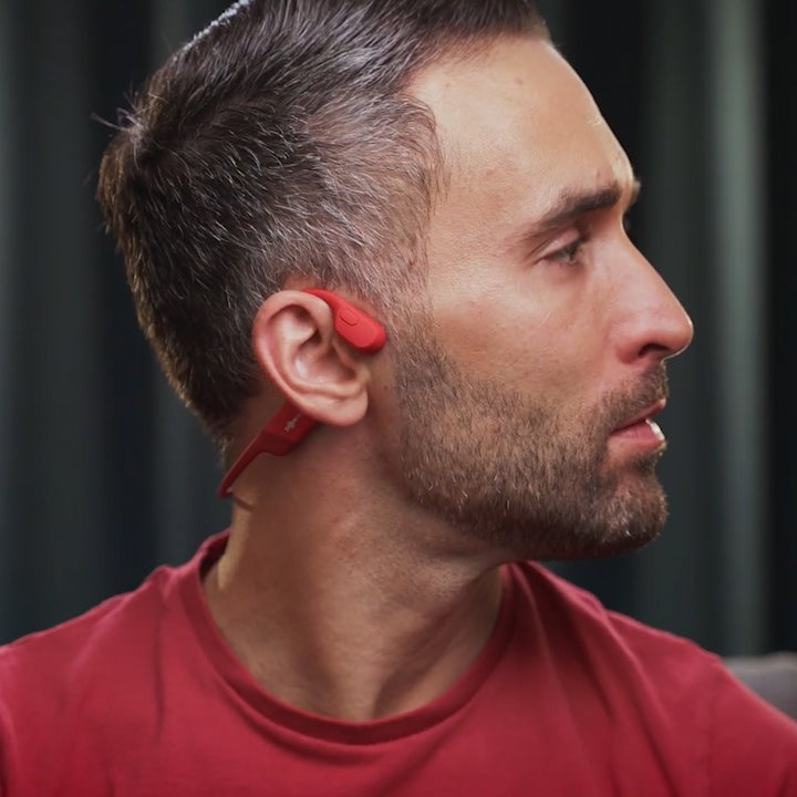 Bone Conduction Headphones with Open Ear Design and Wireless Bluetooth, Sweatproof for Outdoor Sports