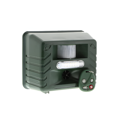 Motion Activated Ultrasonic Bird Repeller with Solar Power and Flashing Lights