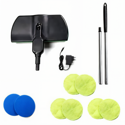 Electric Spin Mop with Dual Motors and Adjustable Rod, 40-50 Minute Runtime