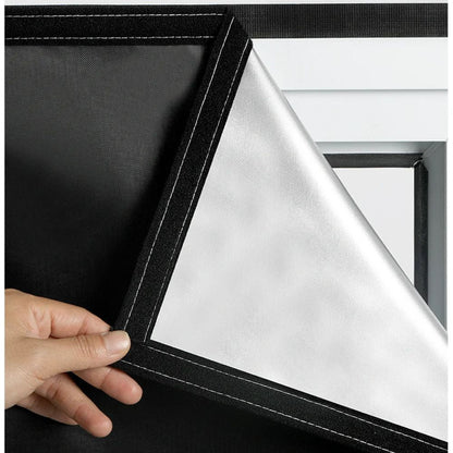 Static Cling Blackout Window Shade with Complete Light Blocking and Privacy Protection