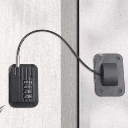 Refrigerator Door Lock with Adjustable Strap and Custom Password Code